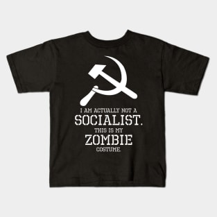 Political Anti-Socialist Zombie Conservative Capitalist Gift Kids T-Shirt